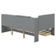 preview thumbnail 25 of 23, Twin Wooden Platform Bed Frame with Upholstered Storage Headboard