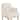27 in. Counter Height Upholstered Bar Stools Modern Barstools with Open Arms and Wood Legs for Kitchen Islands
