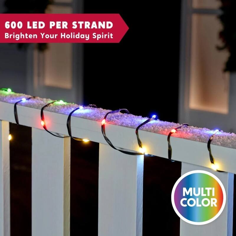 198 FT Multicolor LED Christmas Lights
