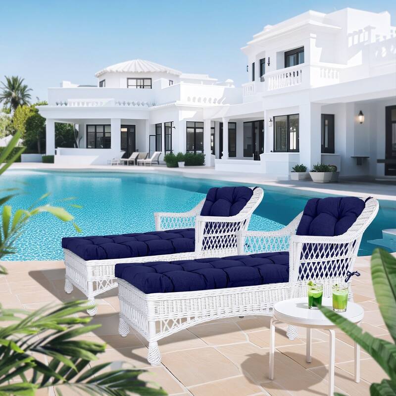 Aoodor 76" x 22" x 5.1" Polyester Tufted Chaise Lounge Cushion