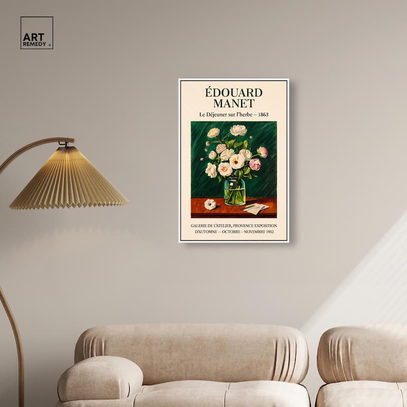 Manet's Floral Canvas by Art Remedy