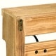 preview thumbnail 16 of 14, Multicolored Wood Farmstyle Coat Rack with Shelf - W: 31.5" x D: 8" x H: 5"