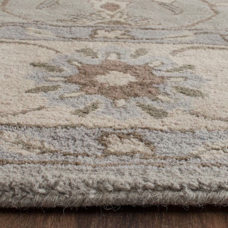 SAFAVIEH Handmade Heritage Scrollwork Traditional Oriental Wool Rug