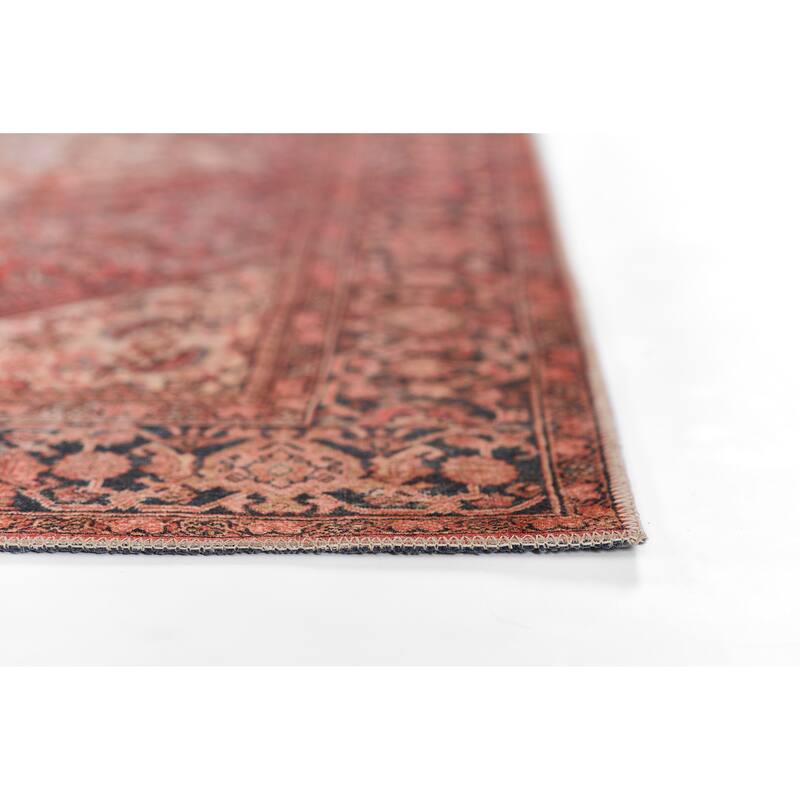 Momeni Afshar Traditional Medallion Polyester Area Rug