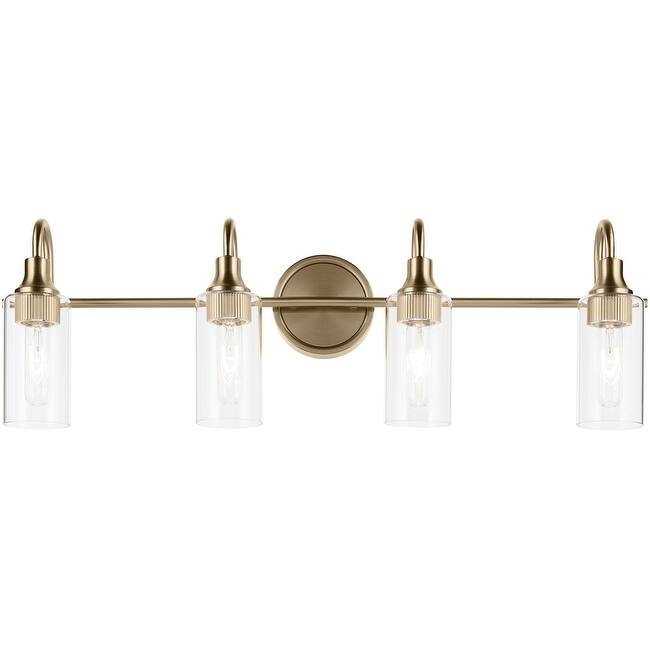 Kichler 55212 Kavi 4 Light 32" Wide Vanity Light with Clear Glass