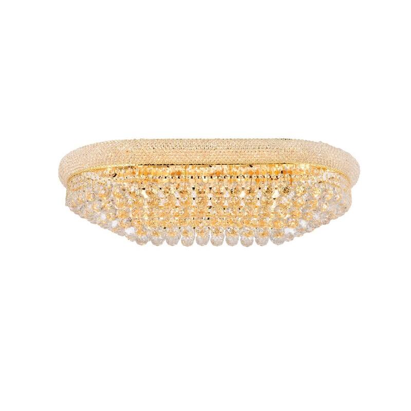 Elegant Lighting V1800F36S/RC Primo 18 Light 36" Wide Flush Mount - Gold