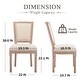 preview thumbnail 31 of 38, 2pc Oval Side Chairs with Round Hollow Back & Solid Wood Legs