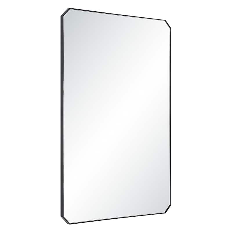 Renwil Jace 36" H x 24" W Wall Mirror, Black
