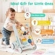 preview thumbnail 5 of 8, Gymax Wooden Baby Walker Push & Pull Learning Activity Center w/