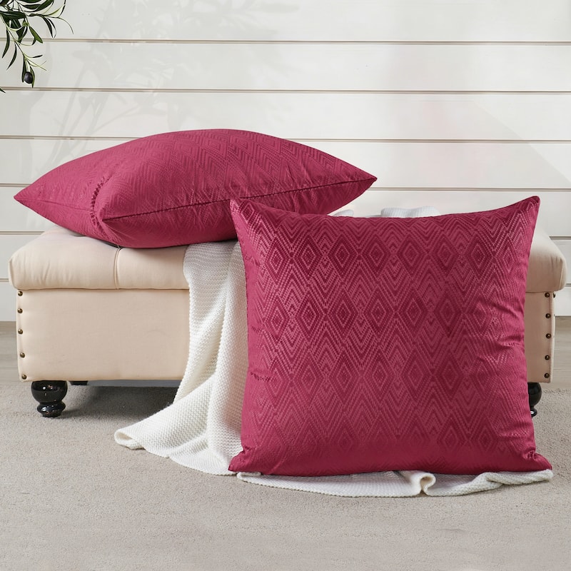 Tonopah Ikat Velvet Throw Pillow Cover Set, NO INSERT