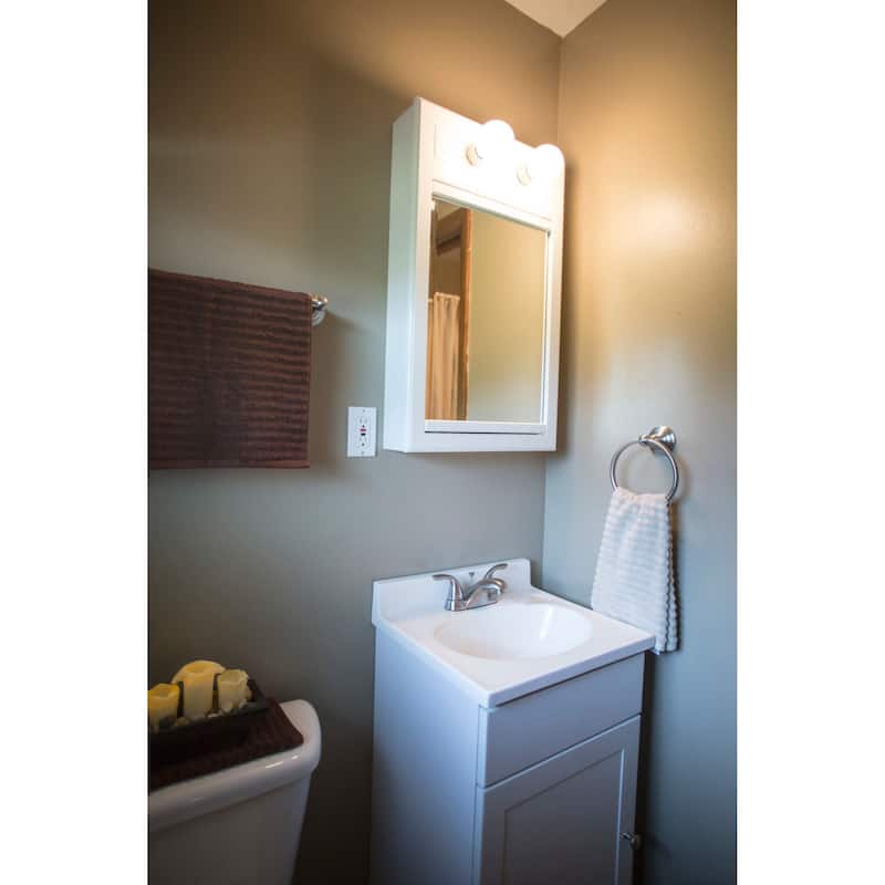 Design House Double Handle Bathroom Faucet with Metal Lever Handles