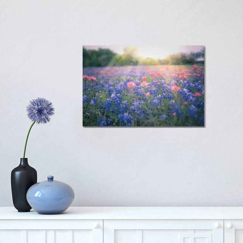 iCanvas "Texas Bluebonnets" by Ann Hudec Canvas Print - 12x18x1.5