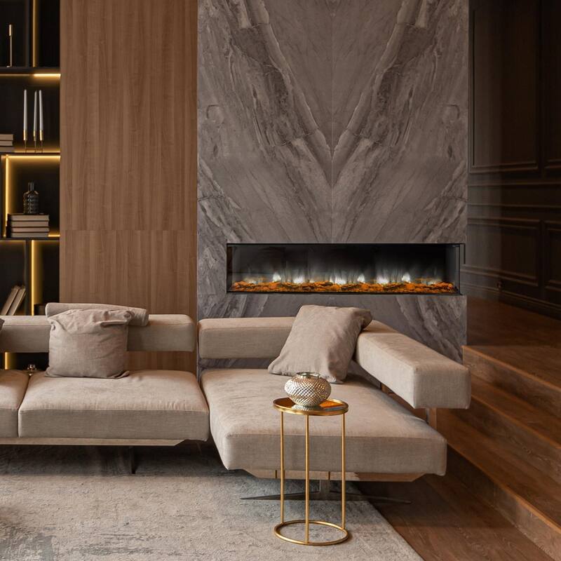 Dynasty Fireplaces Melody Series 63 inch Smart Multi Sided Electric Fireplace