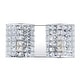 preview thumbnail 11 of 19, Jayne Deco 3-Light Metal/Crystal Classic Glam LED Vanity Light, by JONATHAN Y