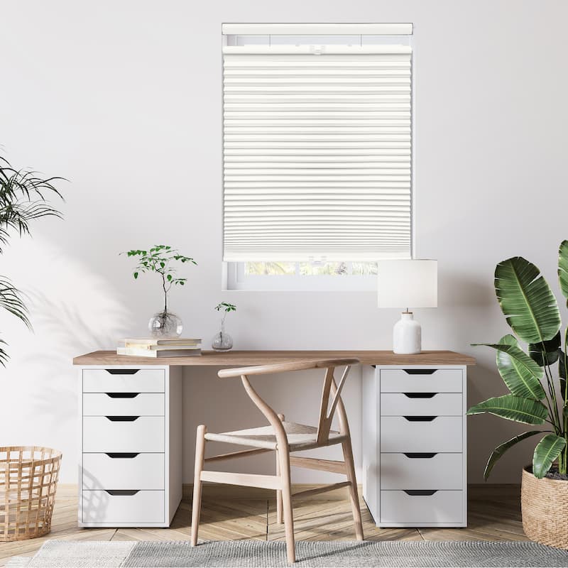 72-inch Cream/White Blackout Top Down/Bottom Up Shade