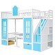 preview thumbnail 10 of 58, Twin over Twin Bunk Bed with Changeable Table