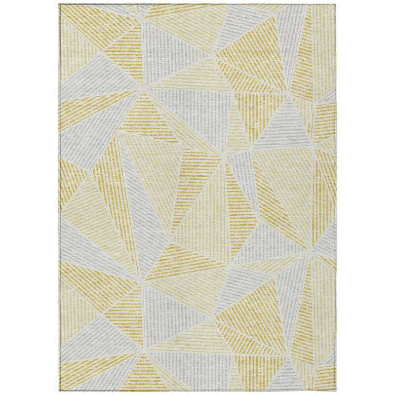 HomeRoots Geometric Transitional Rectangle Outdoor Rug