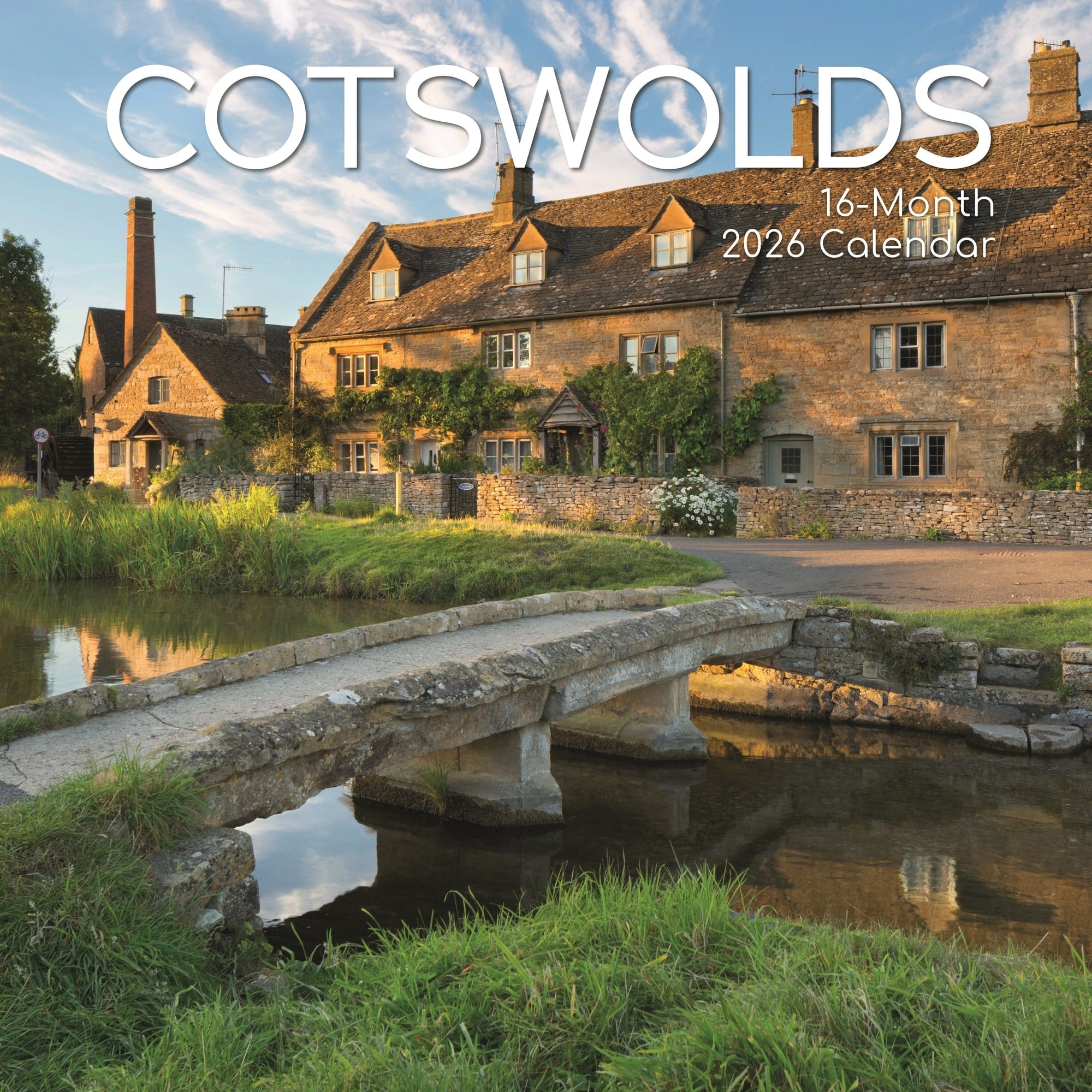 The Gifted Stationery 2026 Wall Calendar, Coastlines of Britain, 16-Month Scenic Britain, 12x12