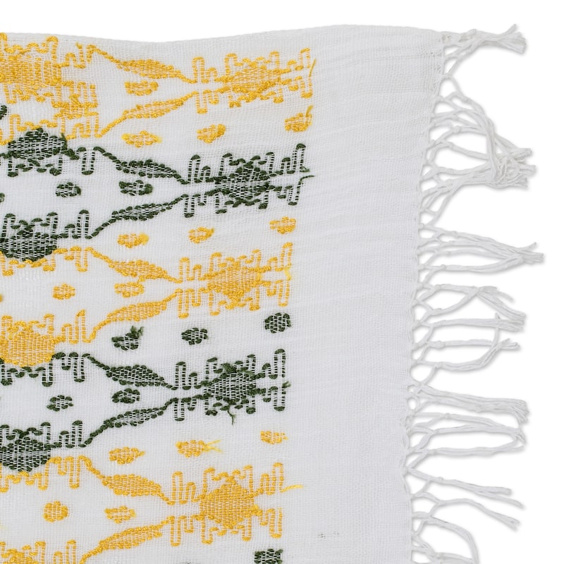Novica Handmade Sun Over The Forest Cotton Placemat
