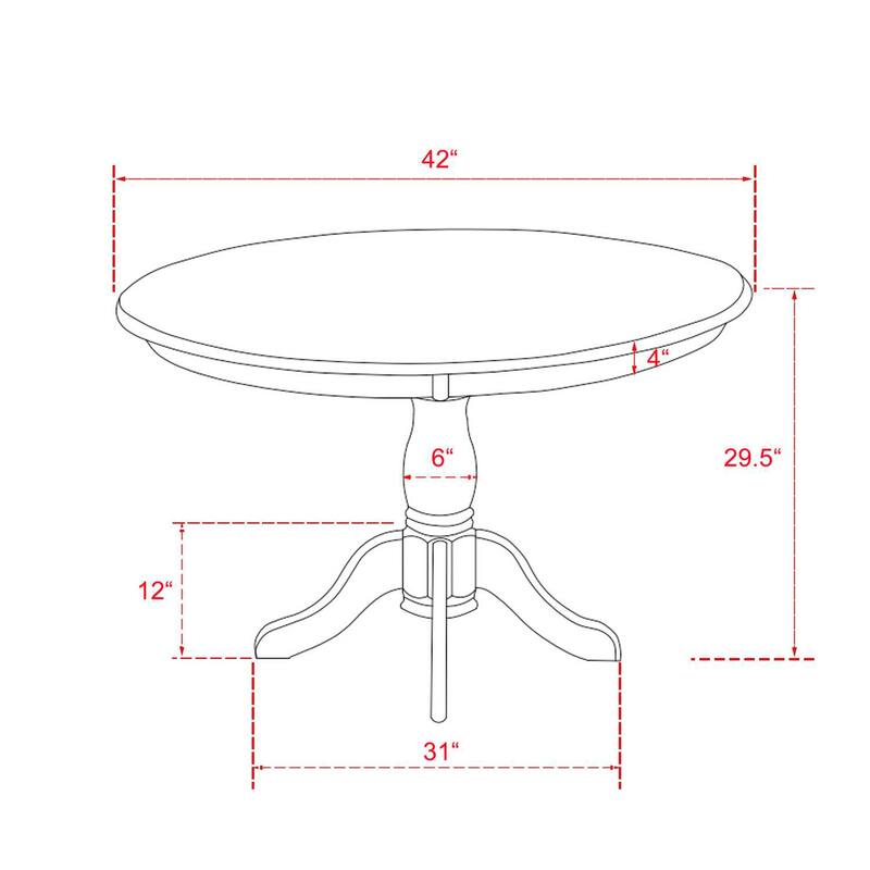HomeStock 5-Piece Wire Brushed Black Finish Solid Wood Top Dining table with 4 Chairs