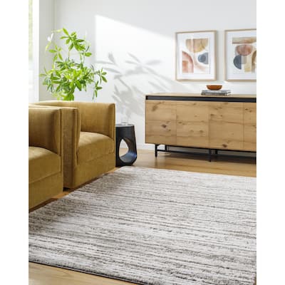 Livabliss Delight Shag Global Stripe Area Rug