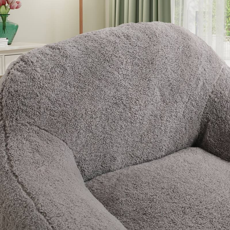 Teddy Bean Bag Chairs,Lazy Sofa Bean Bag Chairs with Armrest