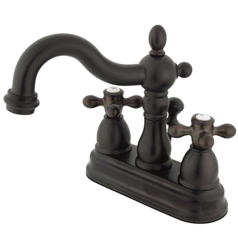 Kingston Brass Heritage Centerset Bathroom Faucet with Brass Pop-Up - Oil Rubbed Bronze