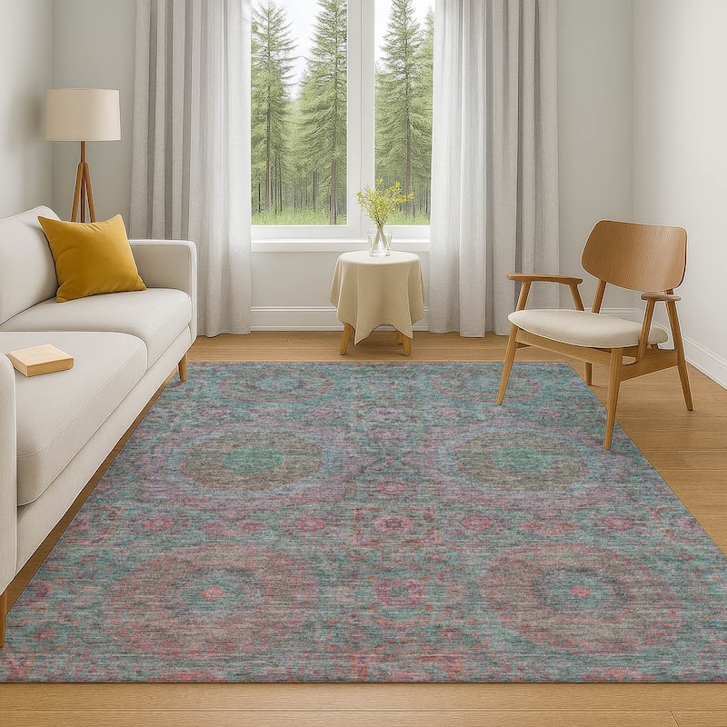 Premium Washable Super Soft Vintage Traditional Mayfield Rug