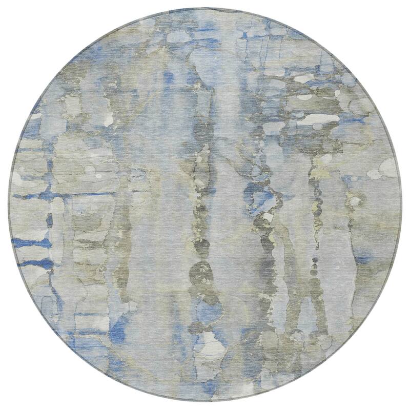 HomeRoots Abstract Transitional Rectangle Outdoor Rug