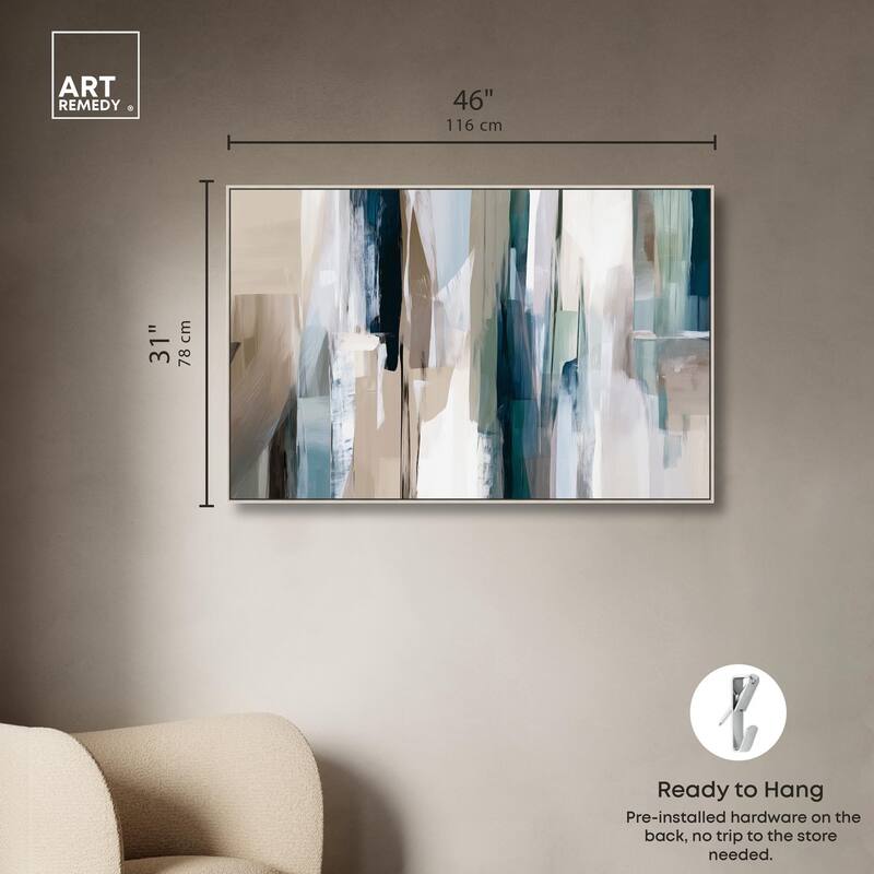 Color Columns Canvas by Art Remedy