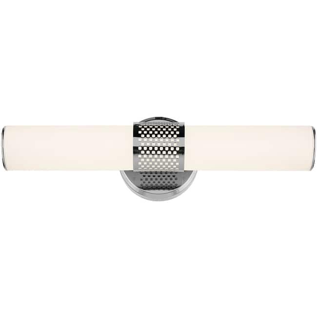 Kichler 55191LED Sashi 18" Wide LED Bath Bar with White Glass Shade