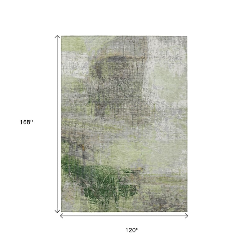 HomeRoots Abstract Transitional Rectangle Outdoor Rug