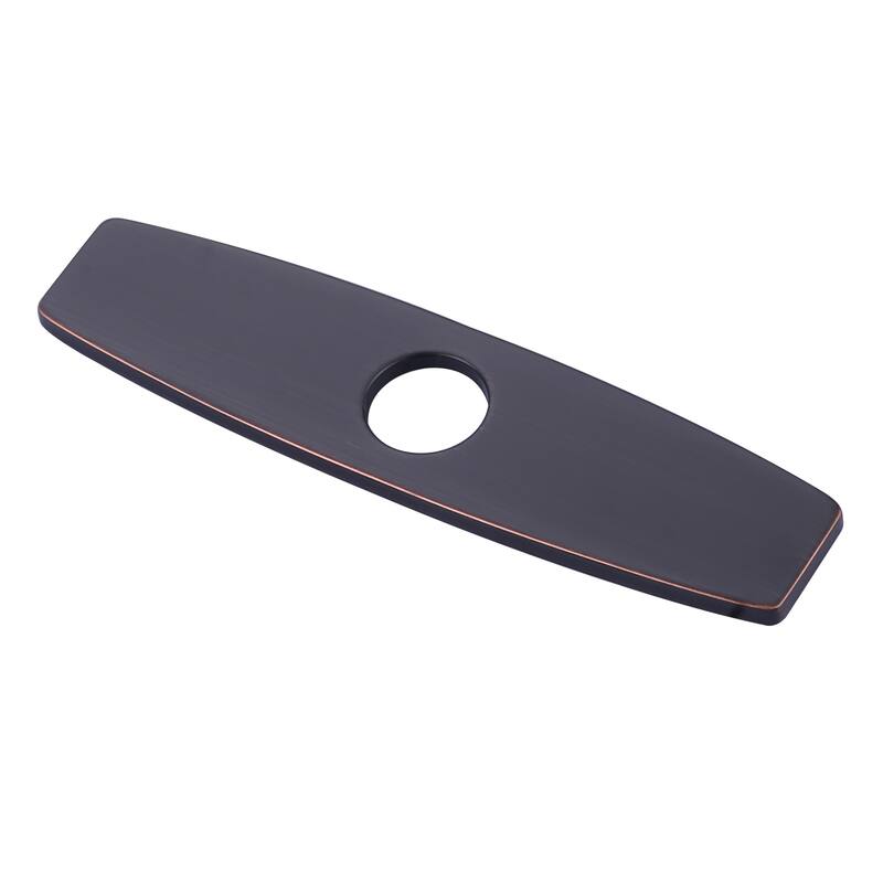 WOWOW 304 Stainless Steel Faucet Plate for 1 to 3 Hole Sinks - Oil Rubbed Bronze