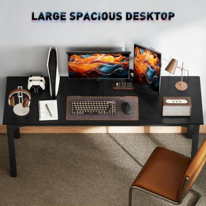 Desktop Desk with Metal Legs,Computer Desk,For Home and Office