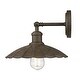 preview thumbnail 3 of 3, Wry Lighting Clemence 1-light Wall Sconce in Dark Rust - Dark Rust