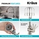preview thumbnail 92 of 147, Kraus Britt Commercial 3-Function 1-Handle Pulldown Kitchen Faucet