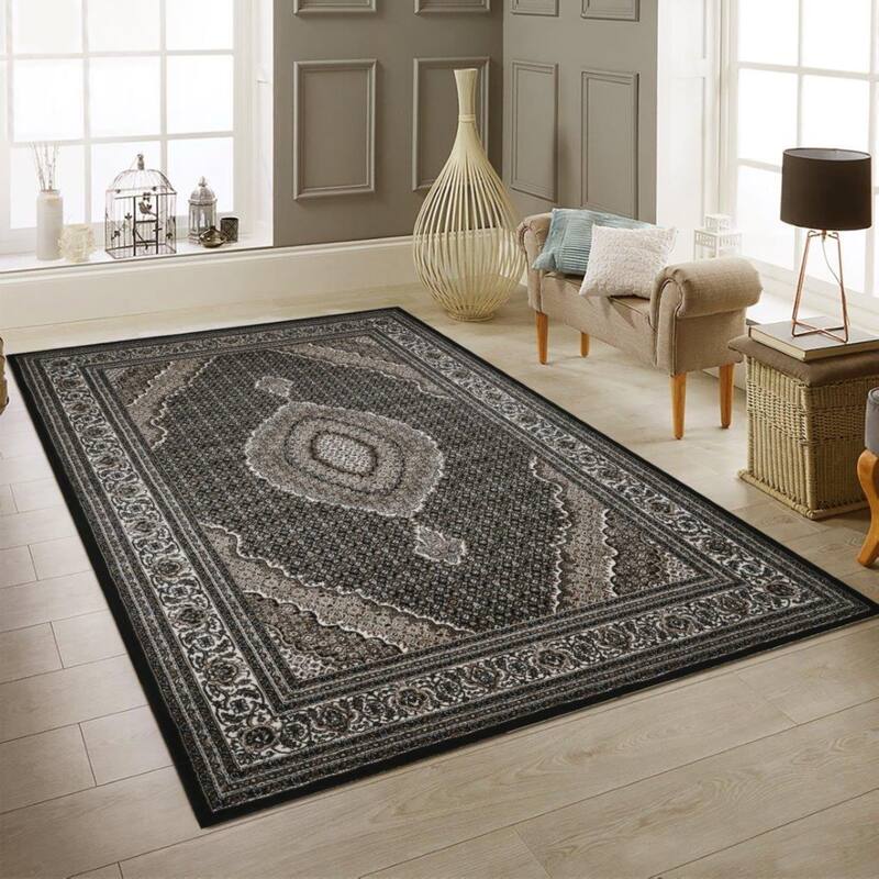 Master Collection Border Transitional Area Rug