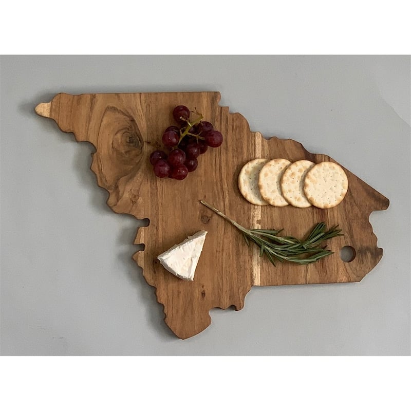Acacia Wood "Maine" Cutting Board - A - Natural