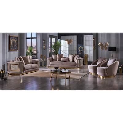 Elle 4-piece Living room Set Pillow Back