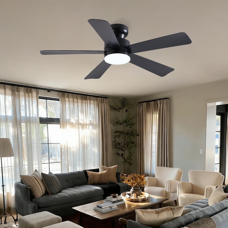 41 and 46 Inches Ceiling Fan with Light RGB Light OPtional for Living Room Bedroom Bathroom