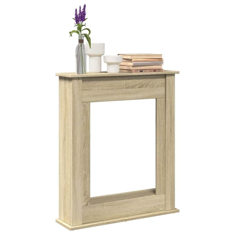 vidaXL Fireplace Surround Engineered Wood - Sonoma oak