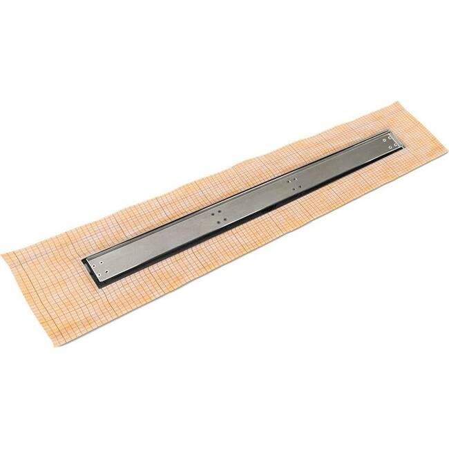 Infinity Drain FCSTIF 6548 48" FCSTIF 65 Linear Drain Kit with Tile - Polished Stainless