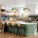 preview thumbnail 4 of 20, 1-Light Modern Dome Frosted Glass Globe Pendant Light For Kitchen Island