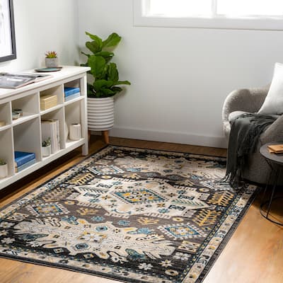 Livabliss Pamna Machine Washable Updated Traditional Area Rug