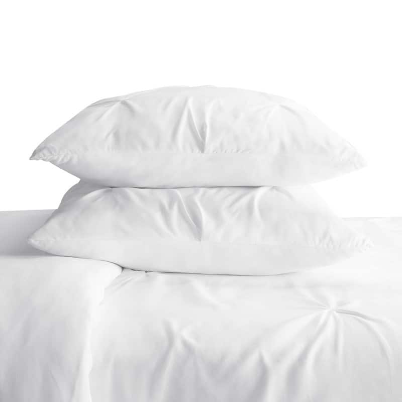 Serta Simply Clean Antimicrobial Pleated 3 Piece Duvet Set