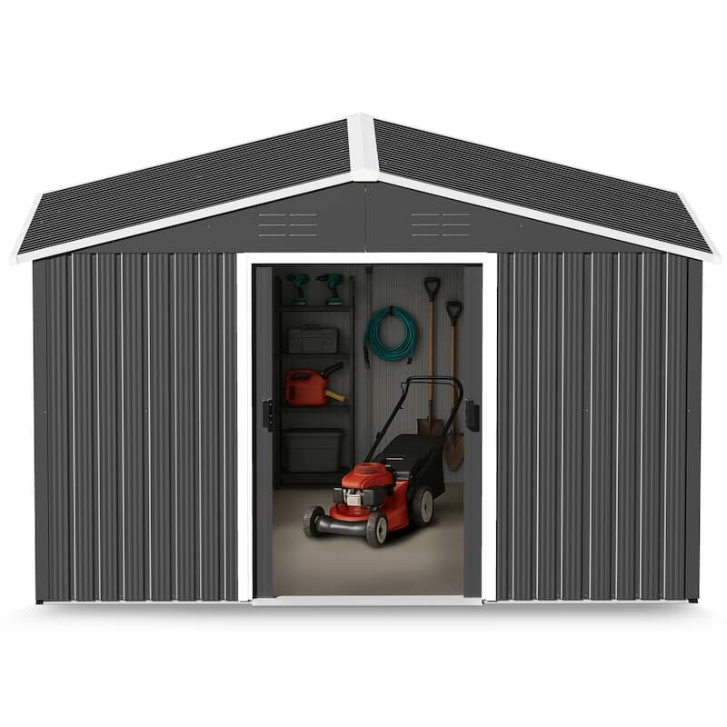 Garden Shed Storage Tool Shed with Sliding Doors