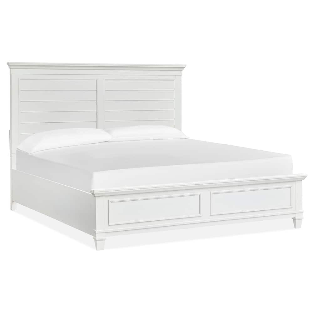 Magnussen Home Charleston White Dove Panel Bed
