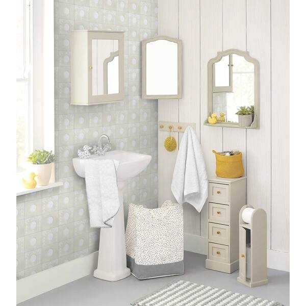 bathroom wallpaper beige tiles