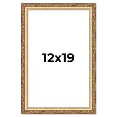 12x19 Frame Red Solid Wood Picture Frame Width 1.75 Inches | Interior Frame Depth 1 13/16 Inches