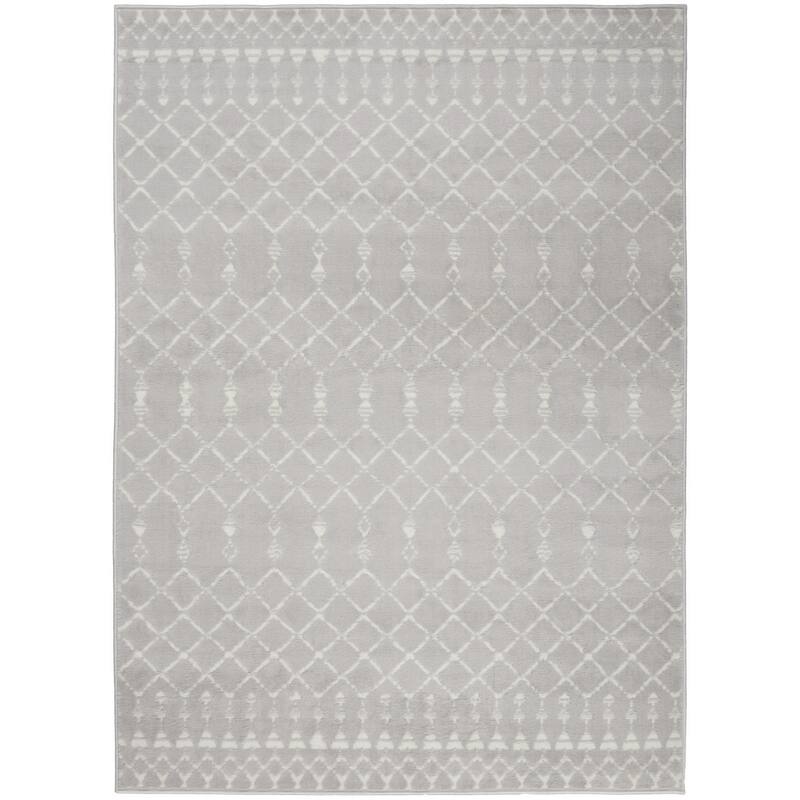 Hini Power Loomed Distressed Non Skid Stain Resistant Area Rug By HomeRoots - 108' X '72' X '0.39